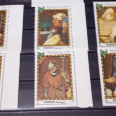 MANAMA 1969 BRUEGEL - SERIE COMPLETĂ NEŞTAMPILATĂ MNH