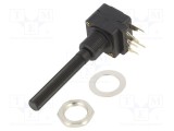 Potențiometru axial 100k&Omega; 200mW THT 6mm plastic mono cărbune PIHER