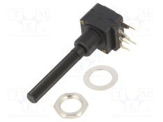 Potențiometru axial 100k&Omega; 200mW THT 6mm plastic mono cărbune PIHER
