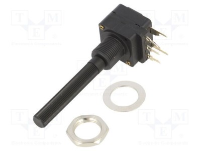 Potențiometru axial 100k&amp;Omega; 200mW THT 6mm plastic mono cărbune PIHER foto