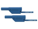 Cablu de măsurare 32A mufă banană 4 mm 2.5m albastru