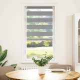 vidaXL Jaluzea Zebră 60,9x120 cm Lățime material 56,7 cm gri 240191