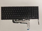 Tastatura Laptop Gaming, HP, OMEN 16-WD, 16T-WD, TPN-C168 iluminata, conector 4 pini, neagra, versiunea 2, layout US