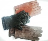 Lot de 3 perechi manusi piele blana Valentino vintage Rusia Asia Italia