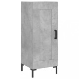 Cumpara ieftin Servanta, gri beton, 34,5x34x90 cm, lemn compozit