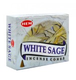 Conuri parfumate HEM WHITE SAGE 10 Bucati