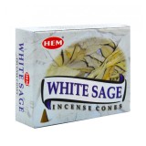 Conuri parfumate HEM WHITE SAGE 10 Bucati