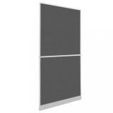 VidaXL Plasă insecte cu balamale pentru uși, alb, 100 x 215 cm