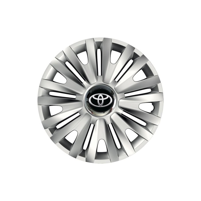 Set 4 capace roti Cu Inel Cromat Royal R14 pentru gama auto Toyota