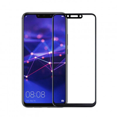 Folie Sticla Tempered Glass Huawei Mate 20 Lite 2.5D Black Fullcover Full Glue foto