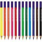 Creioane colorate S-Cool Jumbo, 12 culori/set, Triunghiulare, Ergonomice, Mina 4mm, Multicolor