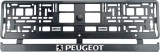 Cumpara ieftin Set 2 bucati, suport numar inmatriculare Carbon, Peugeot, Autohelix MSA