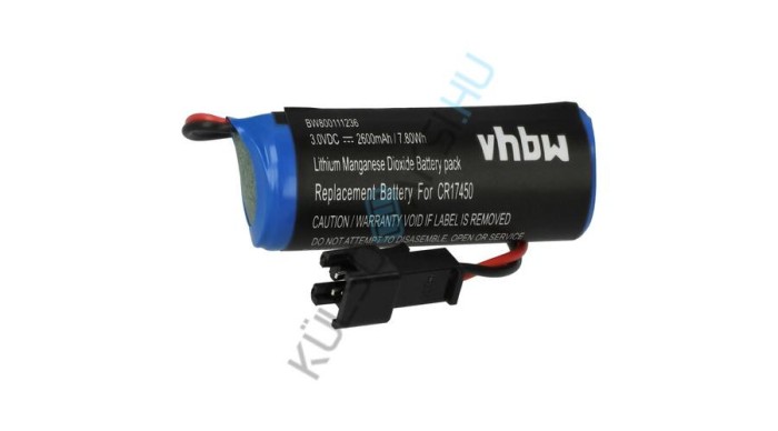 &Icirc;nlocuire baterie controler CNC VHBW pentru CR17450 - 2600 mAh 3 V Li-Ion