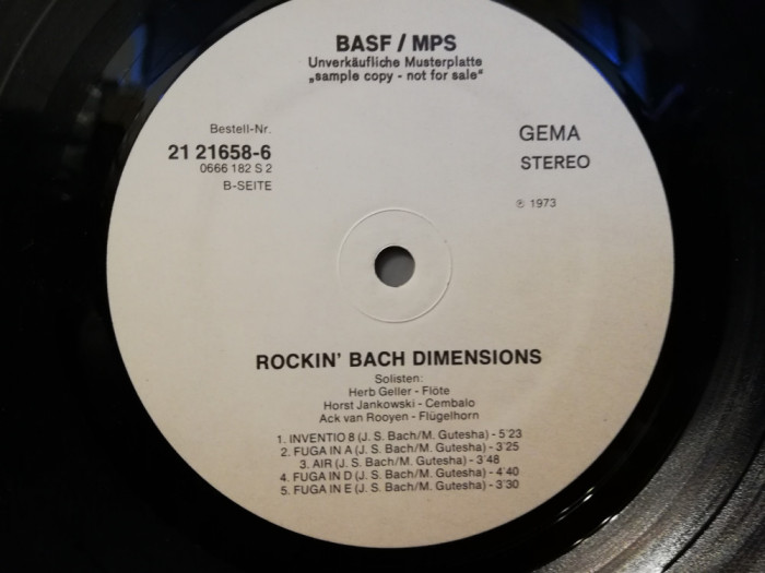 Rockin&rsquo; Bach Dimensions (1973/BASF/RFG) - Vinil/Vinyl/NM+
