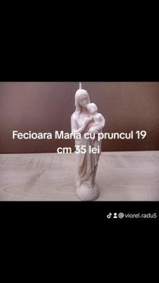 Lumanare fecioara Maria cu pruncul foto