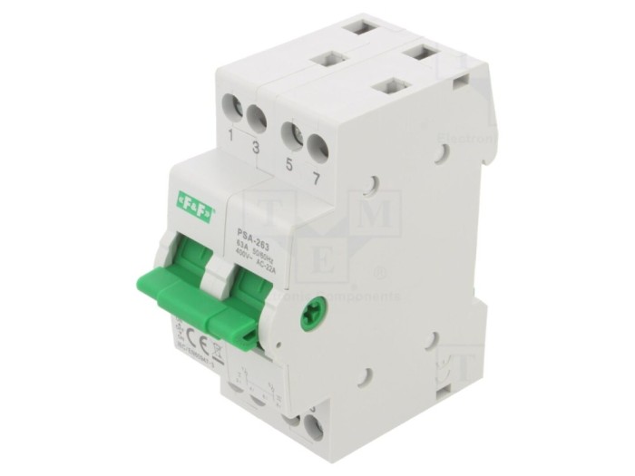 Comutator Rețea-Generator 2P 63A 230/400V