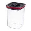 Cutie de Depozitare Alimente, Cyrax, Cutie de tip Container, Recipient pentru Cereale in Bucatarie, 11.5 x 11.5 x 15 cm, volum 1200 ml, Transparenta c