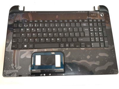 Carcasa superioara palmrest cu tastatura Laptop, Toshiba, Satellite L50-B, L50D-B, L50T-B, layout portughez, refurbished foto
