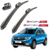 Cumpara ieftin Ștergătoare Dacia Sandero II Stepway (2012&ndash;2015) TeamCar&reg; &ndash; Set față Flat