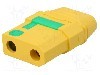 Conector alimentare DC, 500V, 2 pini, seria XT90, {{Dimensiune pin}}. AMASS - XT90S-F