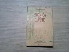 CRONICA DE LA CIMPIE - Petru Dumitriu - LIGIA MACOVEI (ilustratii) - Editura de Stat pentru Literatura si Arta, 1955, 305 p.