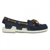 Pantofi Crocs Women&#039;s Beach Line Hybrid Boat Shoe Albastru - Navy/White, 34