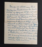 Scrisoare scrisa si semnata olograf de actorul Jan Montaureanu; adresantul este marele regizor Sica Alexandrescu