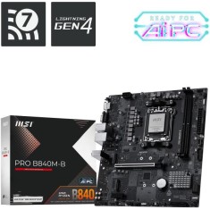 MSI PRO B840M B AM5, mATX, DDR5 8000 OC, PCIe 4.0, 2 M.2, 2.5Gb LAN