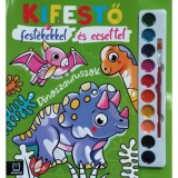 Kifestő fest&eacute;kekkel &eacute;s ecsettel - Dinoszauruszok - Agata Kaczynska