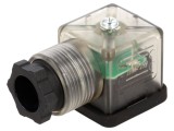 Conector cu Valvă și LED 18mm 3-PIN Mamă