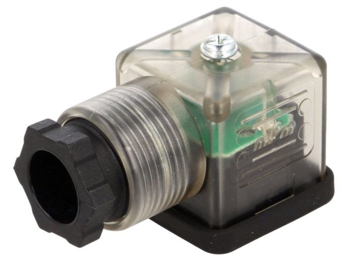 Conector cu valvă 18mm, 3-PIN mamă