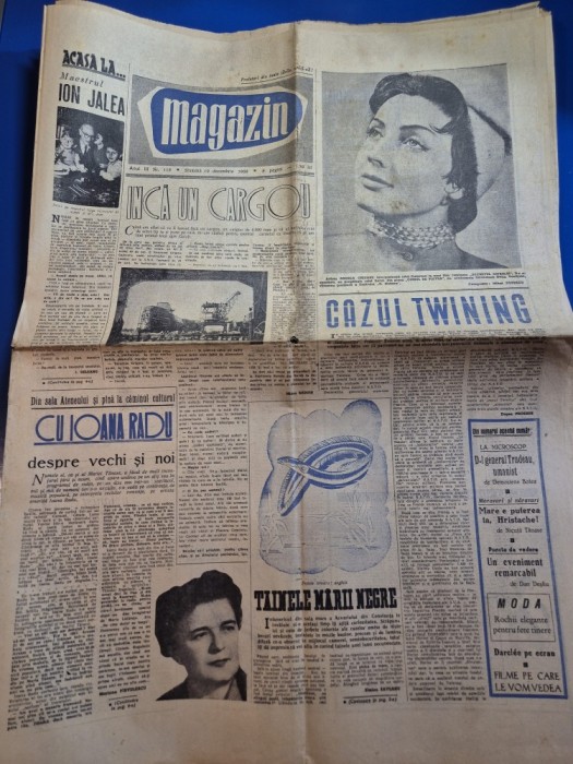 ziarul magazin 19 decembrie 1959 - interviu ion jalea si ioana radu