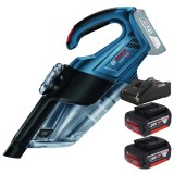 Bosch GAS 18V-1 + 1600A019S0 - Aspirator 60 mbar + Set 2 acumulatori si incarcator Li-Ion 18 V 4 Ah
