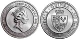 St. Helena 2022 - 0.1 pound, Guinea Shield, argint, UNC