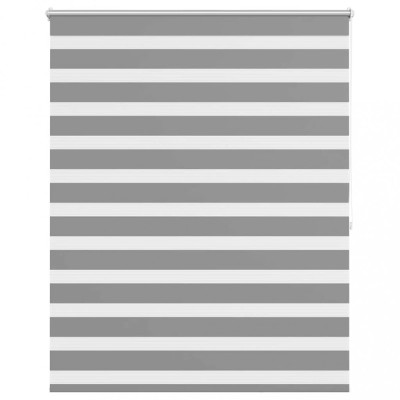Jaluzea tip zebra, 120 x 175 cm, gri foto