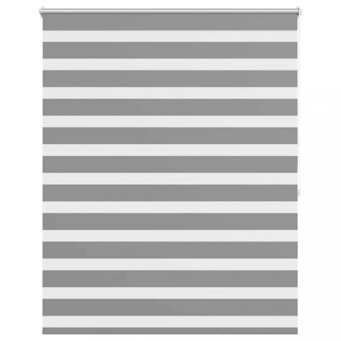 Jaluzea tip zebra, 120 x 175 cm, gri