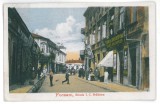 3127 - FOCSANI, Bratianu street, Romania - old postcard, CENSOR - used - 1918