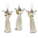 Cumpara ieftin Decoratiune - Gold Glitter Angel with Hanger - mai multe modele | Kaemingk