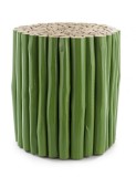 Masuta cafea lemn verde Guadalupe 38 cm x 38 cm x 40 h