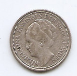 Olanda 10 Cents 1928 - Wilhelmina, Argint 1.4 g/640, 15 mm KM-163 (2), Europa