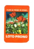 Calendar de buzunar Loto-Prono 1981, Flori si premii va ofera...