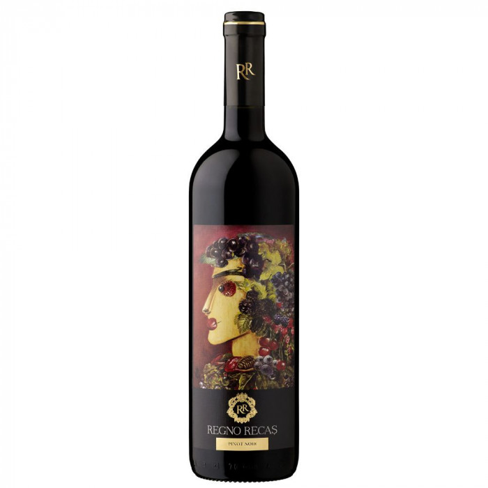 Vin Rosu Sec, Regno Recas, Pinot Noir, 0.75 L, Vin Rosu Sec, Regno Recas Pinot Noir, Bauturi Alcoolice, Vin Rosu Regno Recas, Vin Rosu Alcool 13.5%