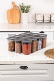 Cumpara ieftin Set 12 cutii de depozitare alimente BNM12 - Anthracite - o, Antracit