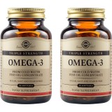 Pachet Omega-3 Triple Strength (Ulei de Peste) 1400mg 50cps + 50cps