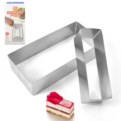 Set 2 forme dreptunghiulare pentru taiat prajituri foto