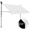 vidaXL Copertină retractabilă manual cu LED, crem, 250 cm 145872