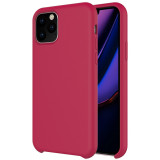 Husa TPU OEM Liquid Silicone pentru Apple iPhone 11 Pro, Ciclam