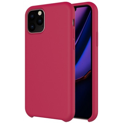 Husa TPU OEM Liquid Silicone pentru Apple iPhone 11 Pro, Ciclam foto