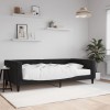 VidaXL Pat de zi cu saltea, negru, 100x200 cm, catifea 3196678