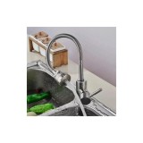 Baterie Bucatarie Monocomanda Inox Satinat Korman CF031, Pipa Flexibila, Cartus Ceramic